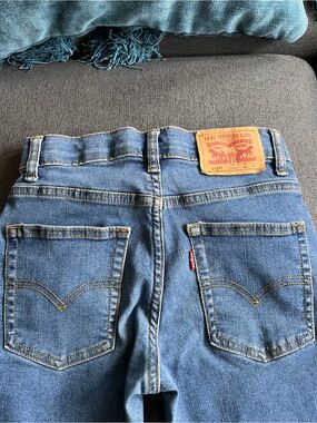 Levi’s 514 Boys Jeans Size 12 Regular Adjustable Waist Like New Straight Leg